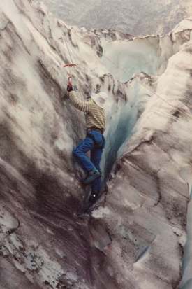 Ice-climbing in Russia